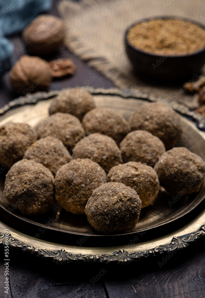 Methi Ladoo or Fenugreek Seed Ladoo is a traditional recipe which is more of an ayurvedic medicine than a sweetmeat. Methi Ladoo or Fenugreek Seed Ladoo is a traditional recipe which is more of an ayurvedic medicine than a sweetmeat.
