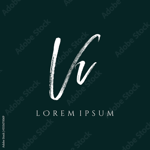 Letter VV luxury logo design vector photo