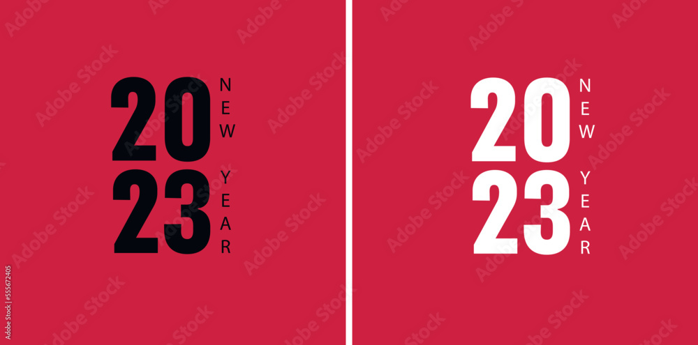 Color of the year 2023 Viva Magenta. Magenta background with 2023 text Color of the year 2023 Viva Magenta. Magenta background with 2023 text