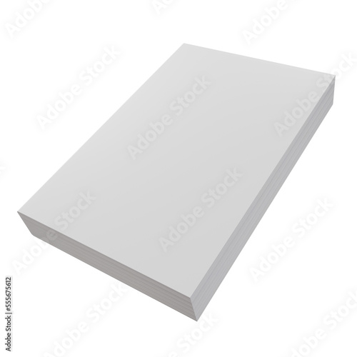 Blank Book Cover Mockup High Quality 3D Image Rendering,
