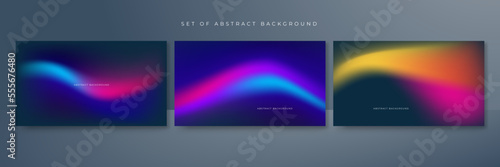 Abstract gradient blur vibrant background. Smooth design background for brochure, poster, banner, flyer and card. Vector illustration.