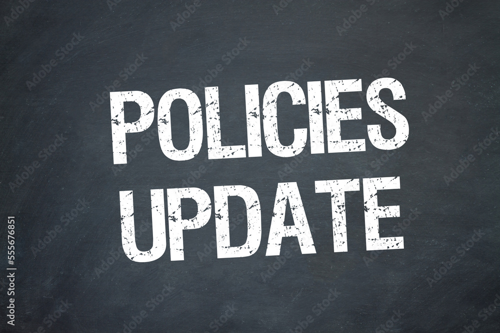 Obraz premium Policies Update 