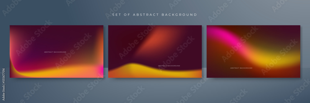 Abstract gradient blur vibrant background. Smooth design background for brochure, poster, banner, flyer and card. Vector illustration.