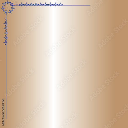 vector frame, made in illustrator in golden color, with a gradient handmade