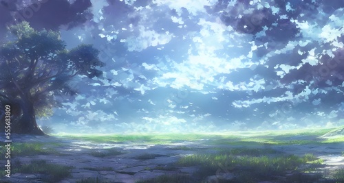 The land, the sky, and the windswept meadows of a fantasy world. A world that is not real_08 © 匠 長尾