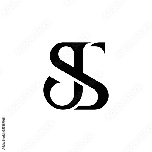 js, sj logo concept