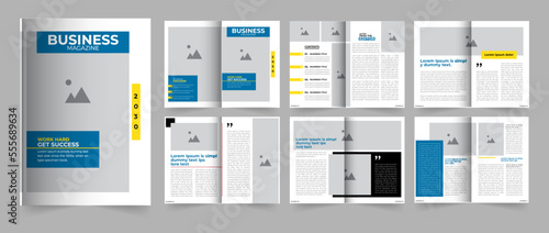 Business Magazine design or magazine design template