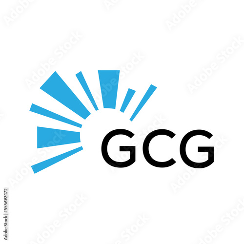 GCG letter logo. GCG blue image on white background and black letter. GCG technology  Monogram logo design for entrepreneur and business. GCG best icon.
