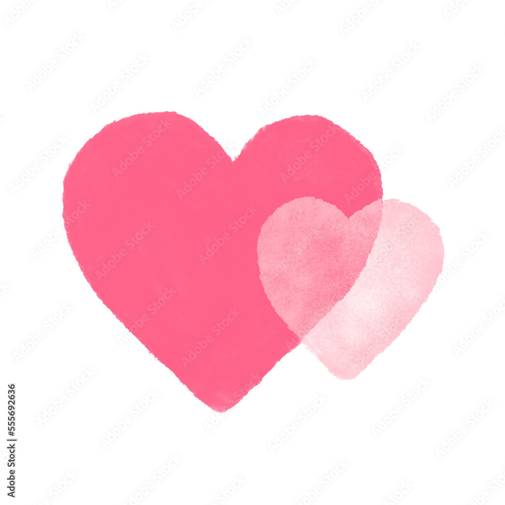 pink heart shapes. Valentines Day. Valentine Symbol.