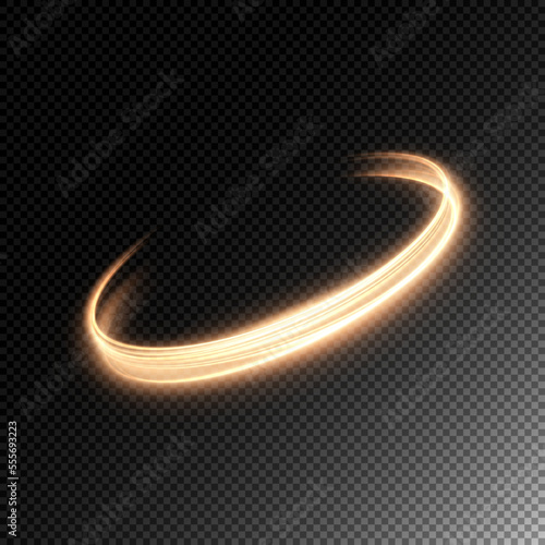 Glowing bright speed lines. Light glowing effect. Abstract light motion lines, optical fiber and neon filament curve swirl png.