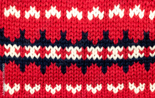 red knitted background photo