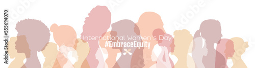 International Women's Day banner. #EmbraceEquity