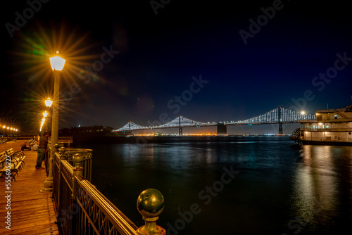 View of Oakland Bay Bridge from Pier7 photo