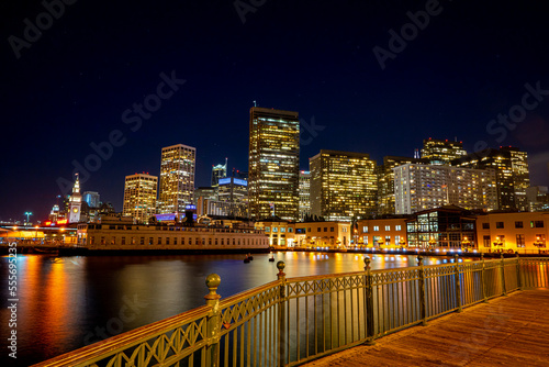 City night view of San Francisco from pier7 photo
