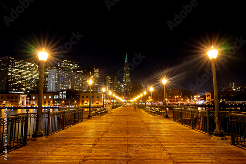 San Francisco Pier7 night time photo