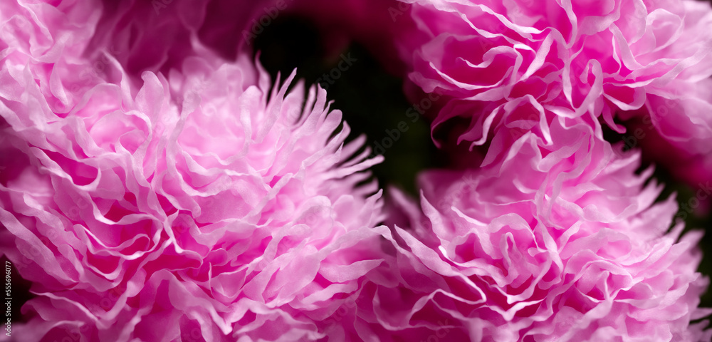 A background of pink double poppy flowers. vibrant and colorful blooms. Generative AI A background of pink double poppy flowers. vibrant and colorful blooms. Generative AI