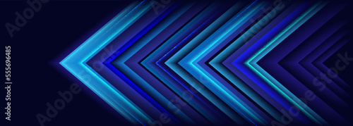 arrow digital direction glow hi-tech moving blue background modern geometry style fast step progress internet