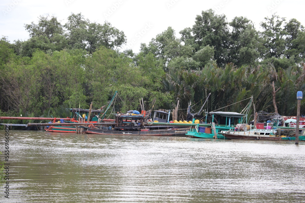 Boats on the rivers of Thailand