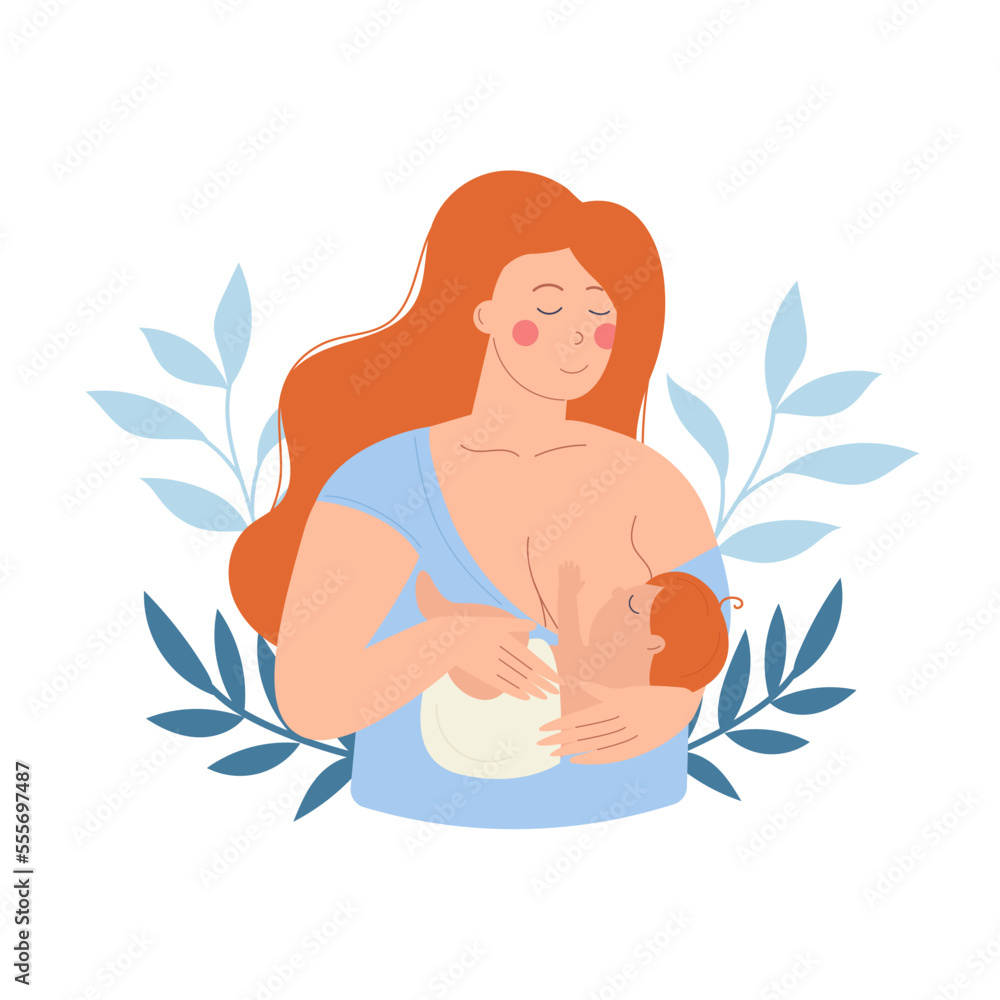 A woman breastfeeding an baby, a child.
