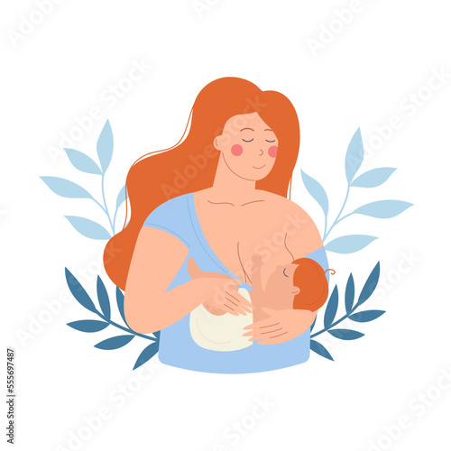 A woman breastfeeding an baby, a child.