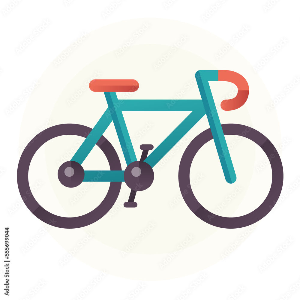 Cycling flat design style icon Cycling flat design style icon