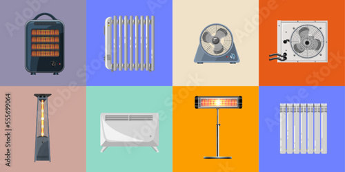 Flat Heaters Set