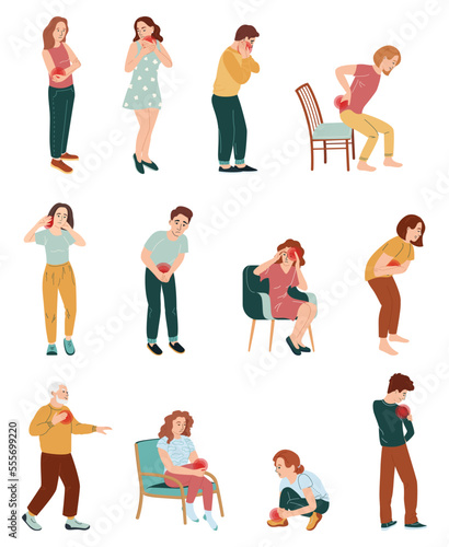Pain Injury People Set