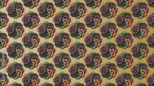 Modern Colored Geometrical textured vector pattern with decorative ornamental illustrations for desktop, wallpaper, background, texture
