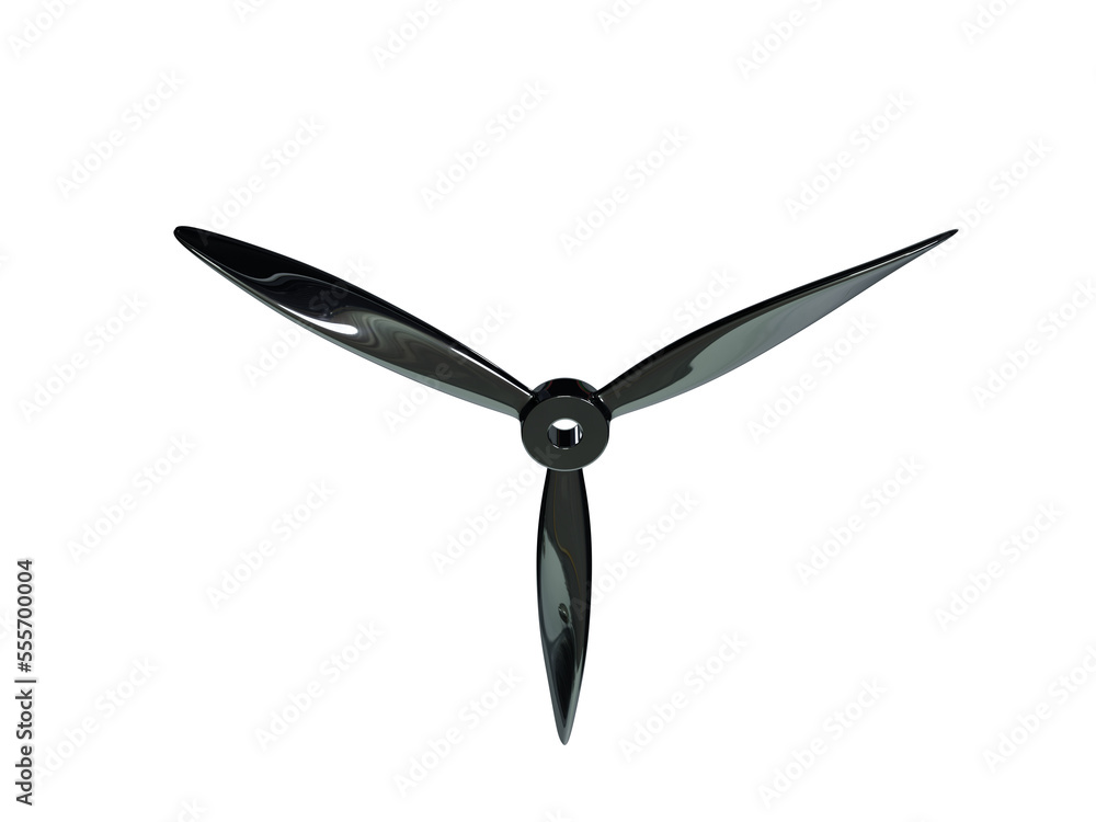 Realistic modern propeller. 3d render. Realistic modern propeller. 3d render.