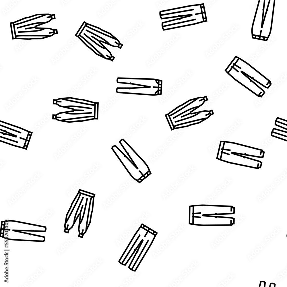 pants fashion clothes apparel vector seamless pattern thin line illustration pants fashion clothes apparel vector seamless pattern thin line illustration