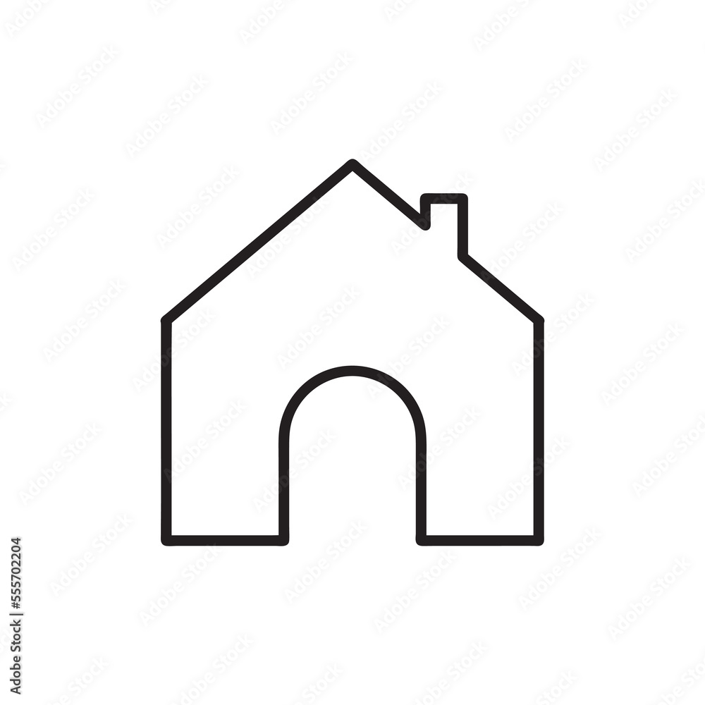 Home icon flat design illustration Home icon flat design illustration