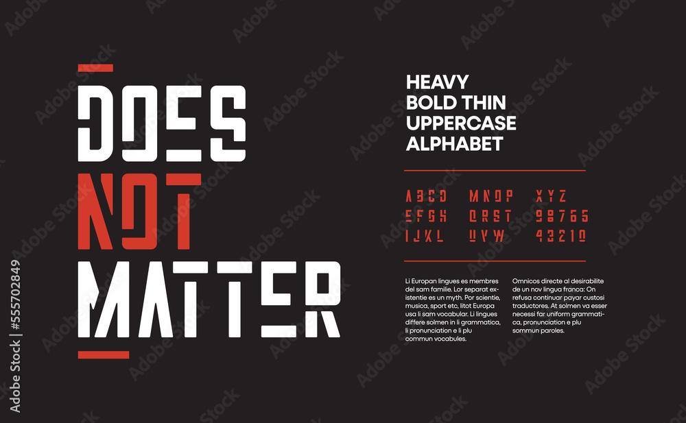 Heavy bold typography. Grunge uppercase alphabet stylish. Vector illustration Heavy bold typography. Grunge uppercase alphabet stylish. Vector illustration