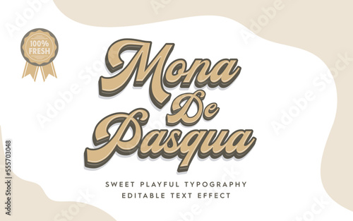 Vintage modern script font effect with highlight and shadow, stylish lettering font and number. Vector illustration