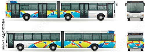 Articulated Bus Realistic Set