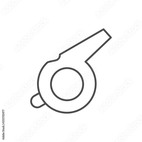 Sport whistle line outline icon