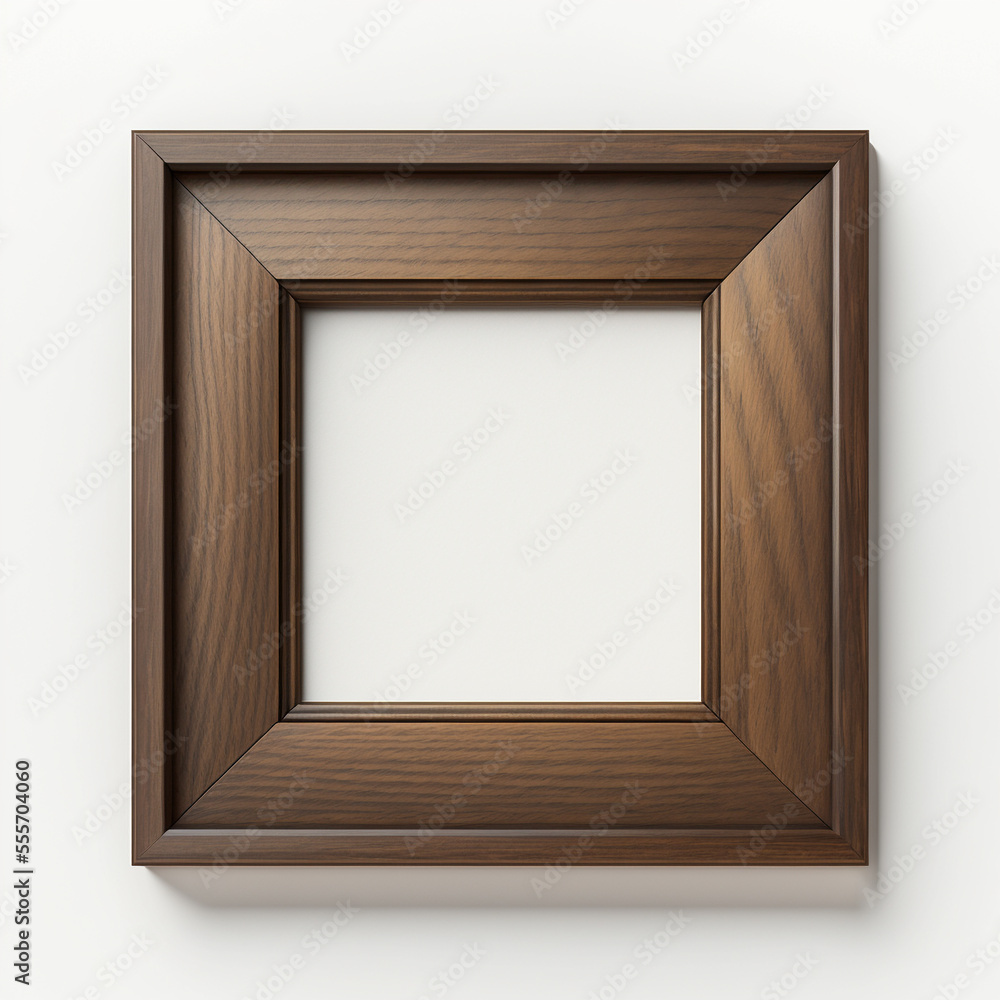 Old Wooden Picture Frame from a Top View Old Wooden Picture Frame from a Top View