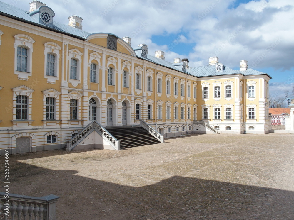 the left side wing of Rundale Palace, Latvia