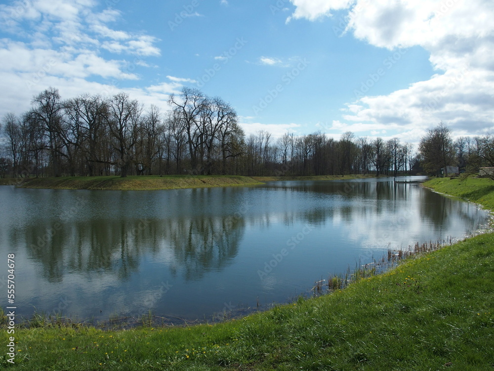 Lake near Rundale Castle, Latvia