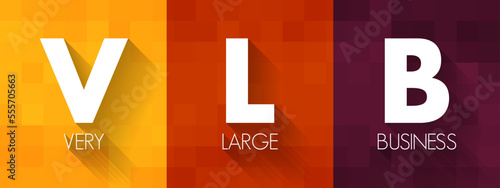 VLB - Very Large Business acronym, business concept background
