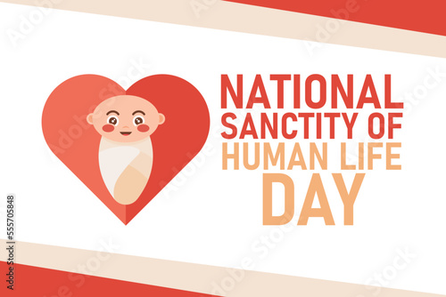 National Sanctity of Human Life Day background.