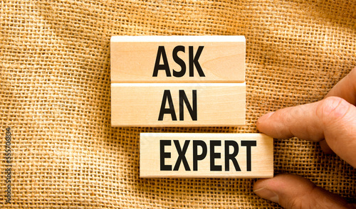 Картината върху платно Ask an expert symbol