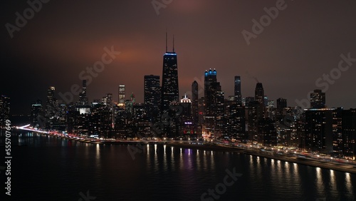 Aerial photo of Chicago  Illinois  USA. 