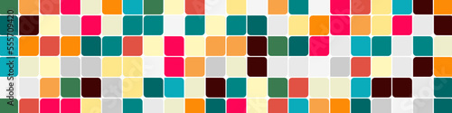 Color checkered squares background abstract illustration
