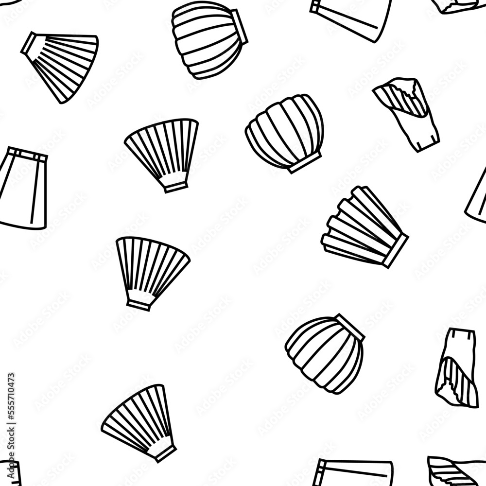skirt fashion girl dress female vector seamless pattern thin line illustration skirt fashion girl dress female vector seamless pattern thin line illustration