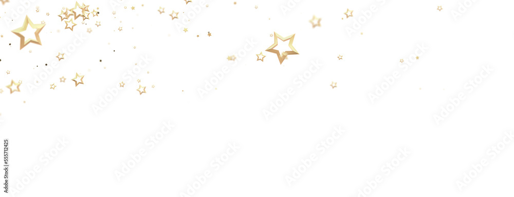 Obraz premium Festive christmas card. Isolated illustration white background..Holiday golden decoration, glitter frame isolated