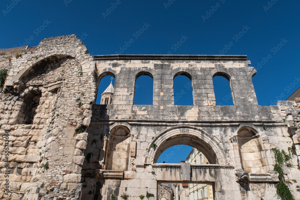Old Ruins in Split in Croatia Europe
