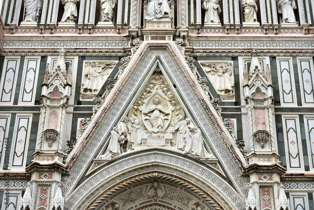 front facade of historic buildings in Florence,Italy front facade of historic buildings in Florence,Italy