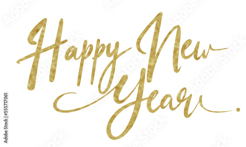 HAPPY NEW YEAR gold writen