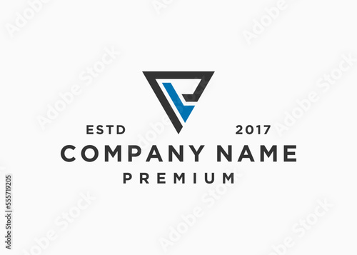 letter pl logo design vector illustration template