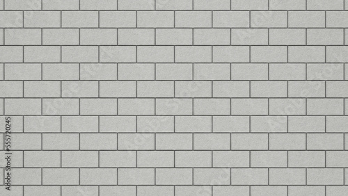 Grey brick tile wall background close up. Gray stone tile block background with horizontal texture of gray brick